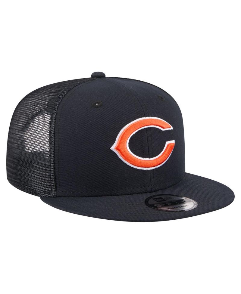 Men's Navy Chicago Bears Core Team 9FIFTY Trucker Snapback Hat