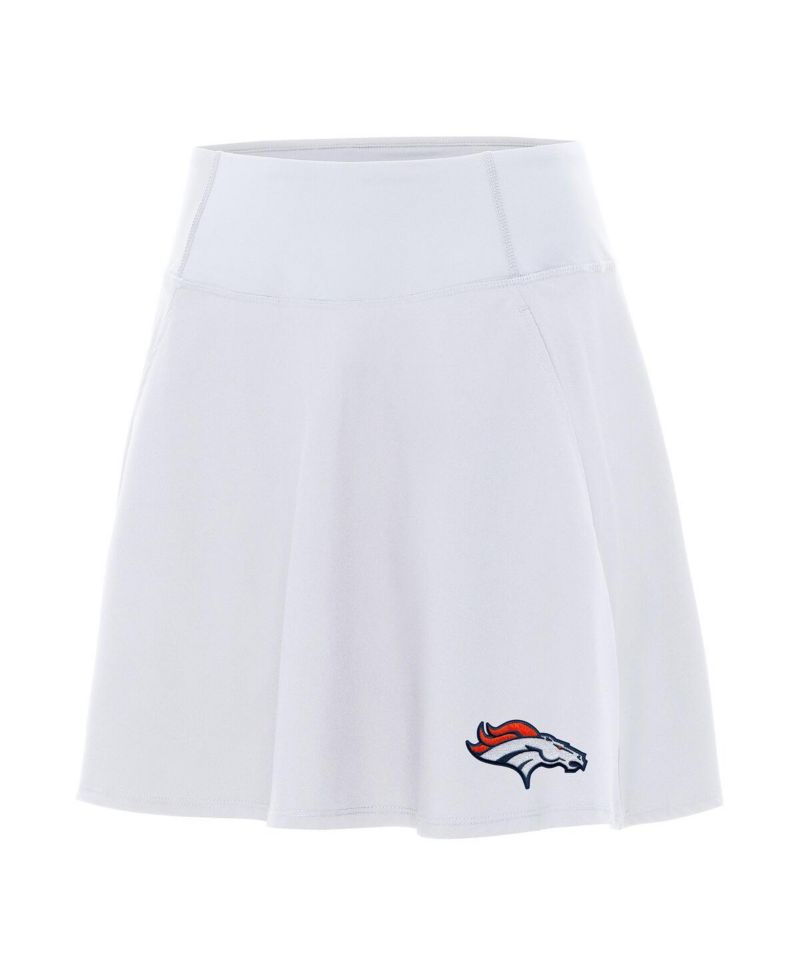 Women's White Denver Broncos Chip Skort