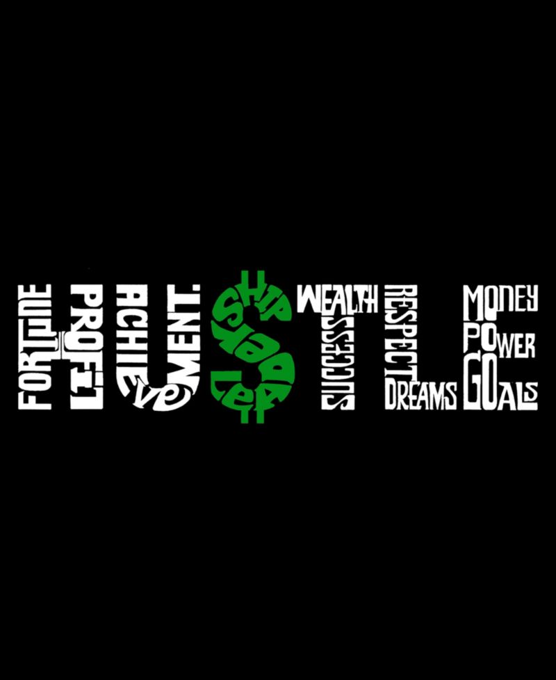 Men's Hustle Money Design Tank Top