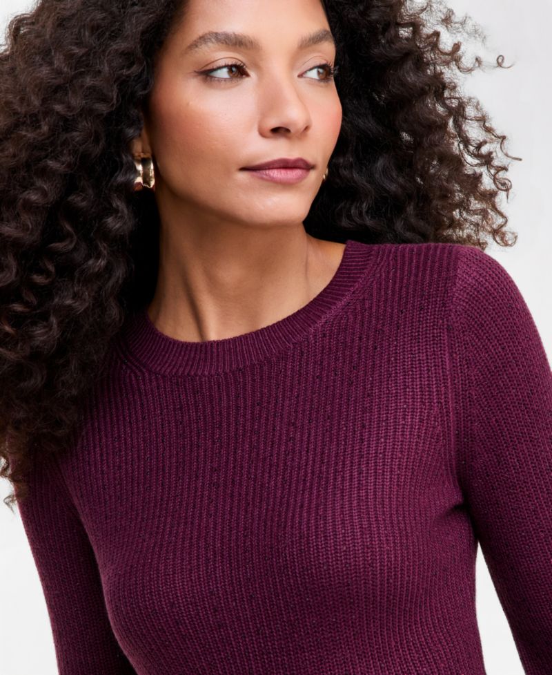 Women's Rhinestone Rib Sweater