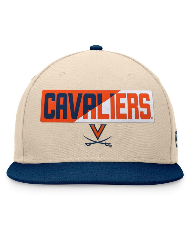 Men's Khaki Virginia Cavaliers Goalaso Snapback Hat