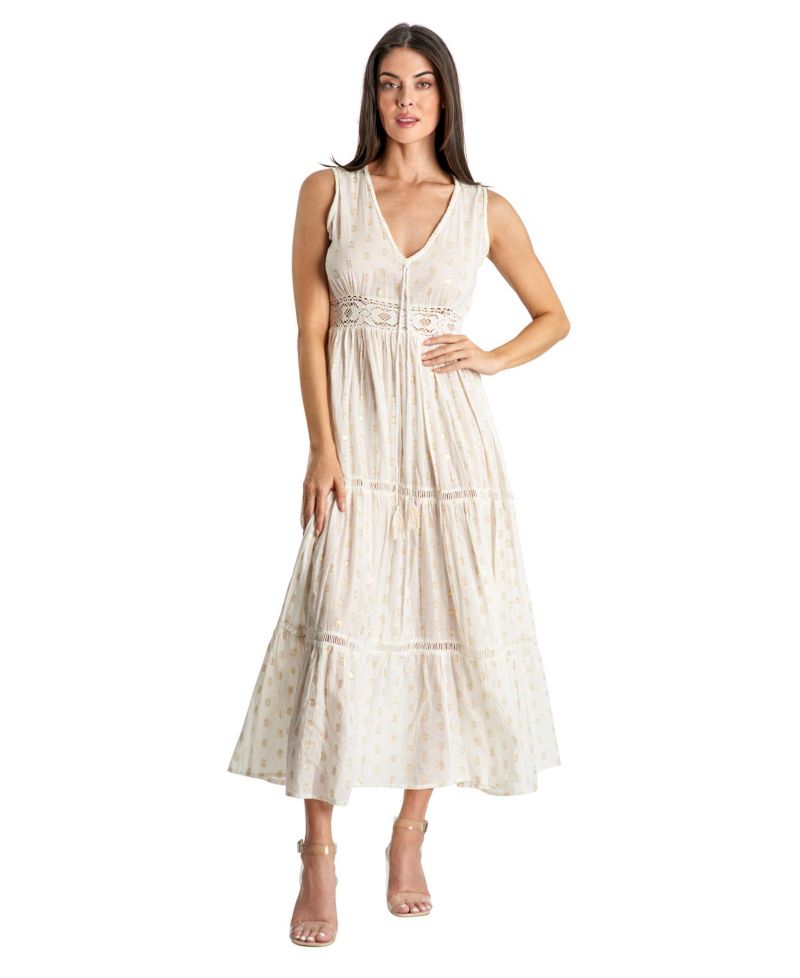 Women's Sleevless V-neck dress