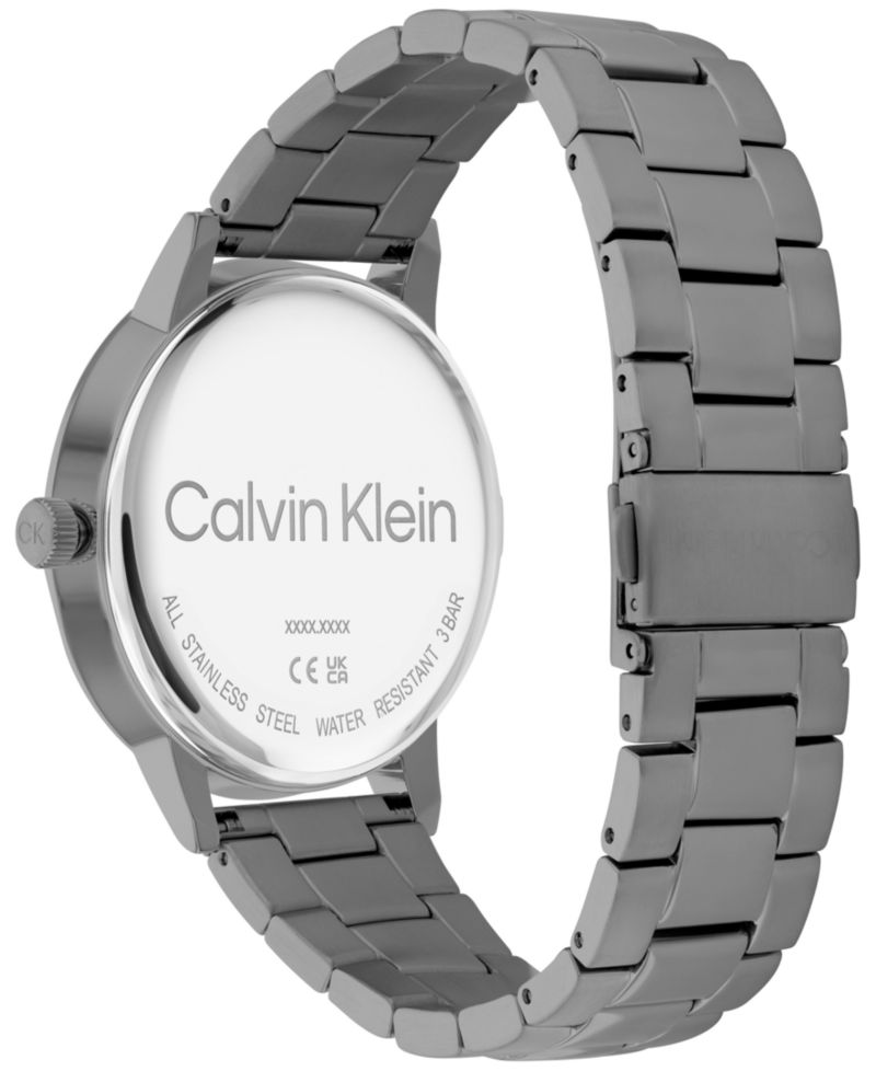 Gray Stainless Steel Bracelet Watch 43mm