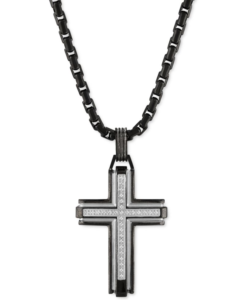 Diamond Religious Cross 22" Pendant Necklace (1/6 ct. t.w.)