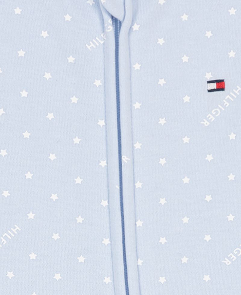 Baby Boys' Polka Dot Zip-Front Footed Coverall