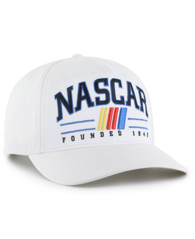 Men's White NASCAR Merchandise Roscoe Hitch Adjustable Hat