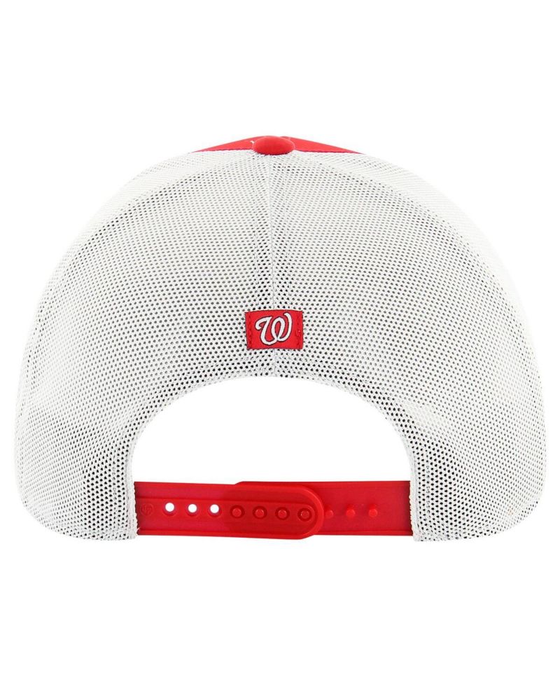 Men's Red Washington Nationals Downburst Trucker Adjustable Hat