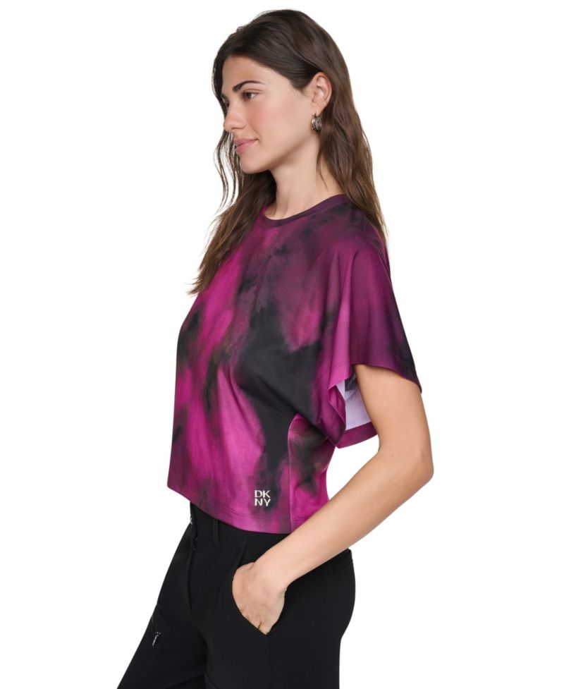 Women's Printed Wide-Sleeve T-Shirt