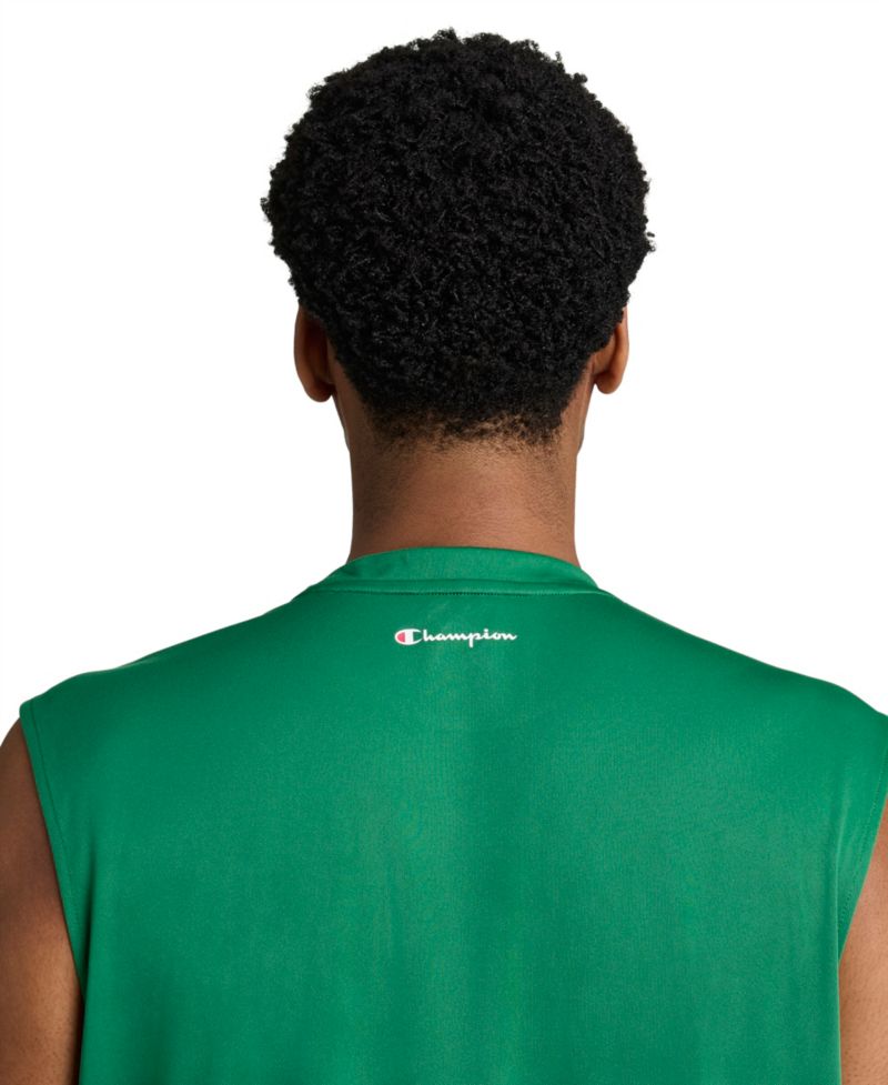 Men's Script Sport Muscle Crewneck Tank Top
