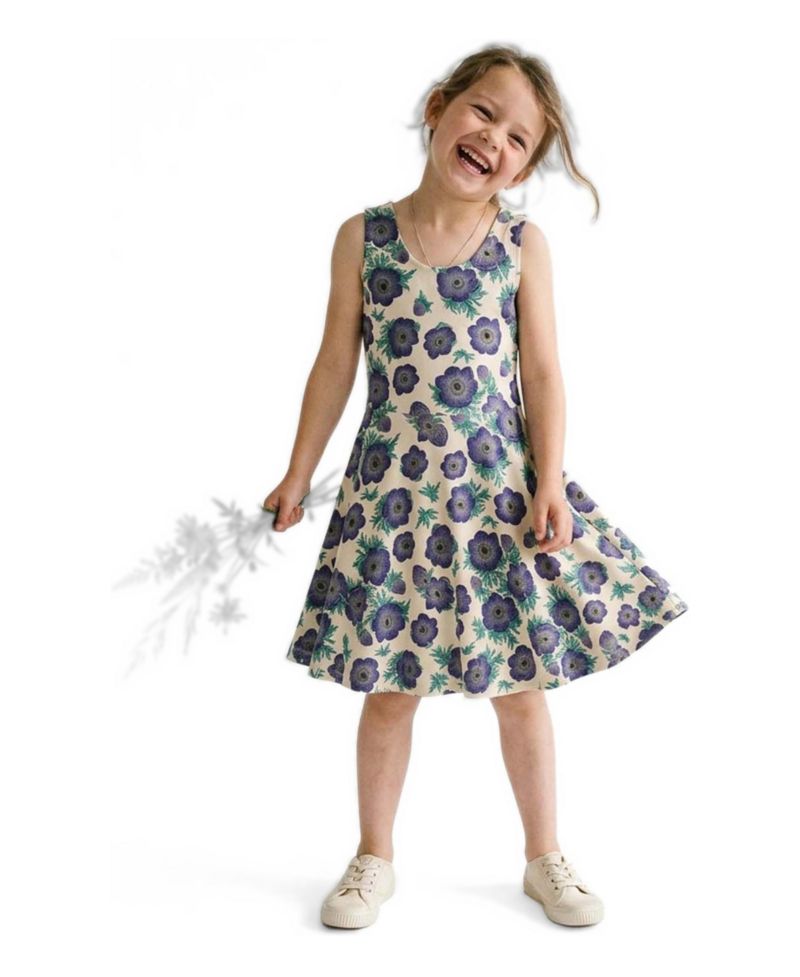 Toddler Girls Fair Trade Organic Cotton Print Sleeveless Twirl Dress