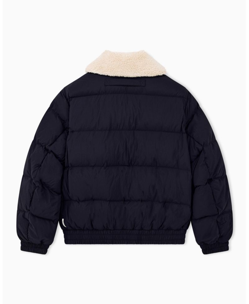 Men's Crossover Sherpa Collar Down Bomber Jacket