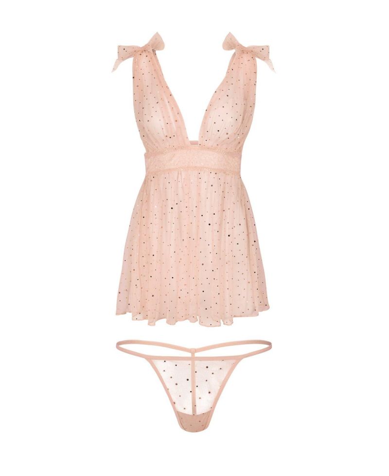 Women's Novah Babydoll & G-String Set Lingerie
