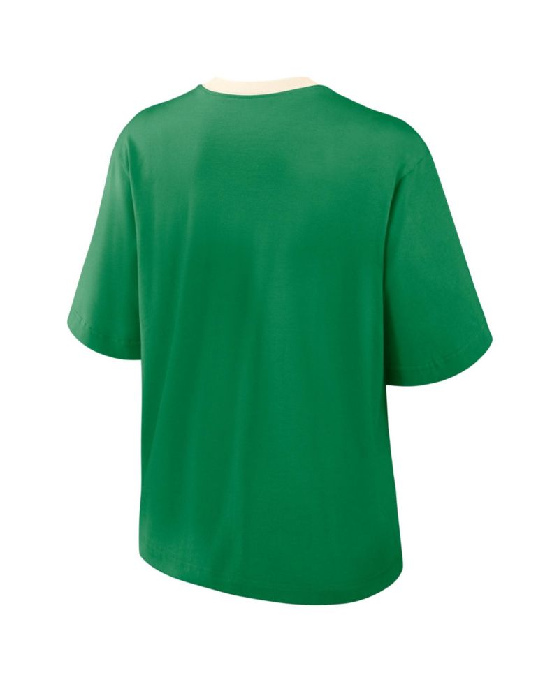 Women's Green Oregon Ducks Legacy Fight Song Boxy T-Shirt