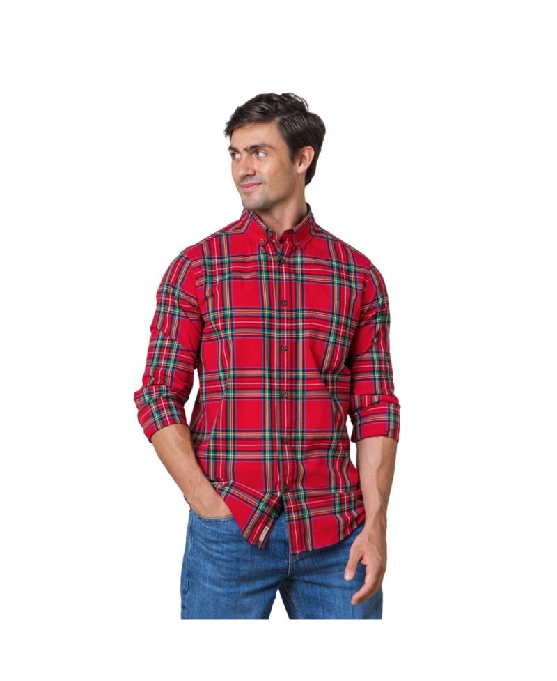 Men's Hope and Henry Organic Long Sleeve Stretch Poplin Button Down Shirt