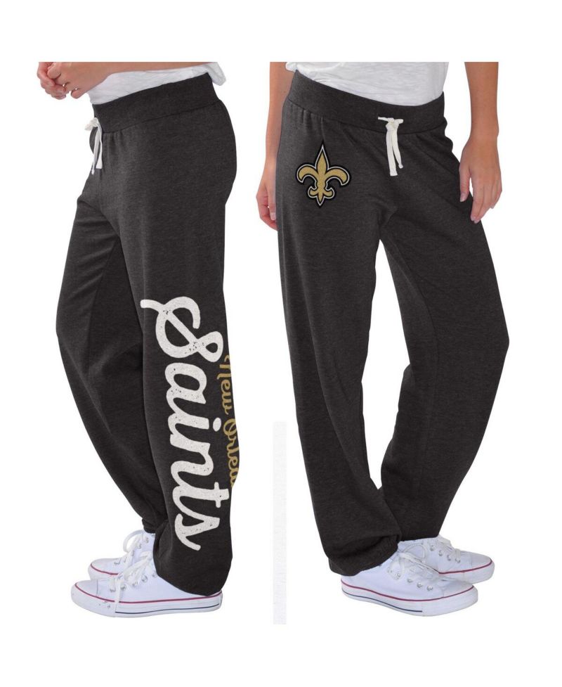 Women's Black New Orleans Saints Scrimmage Fleece Pants