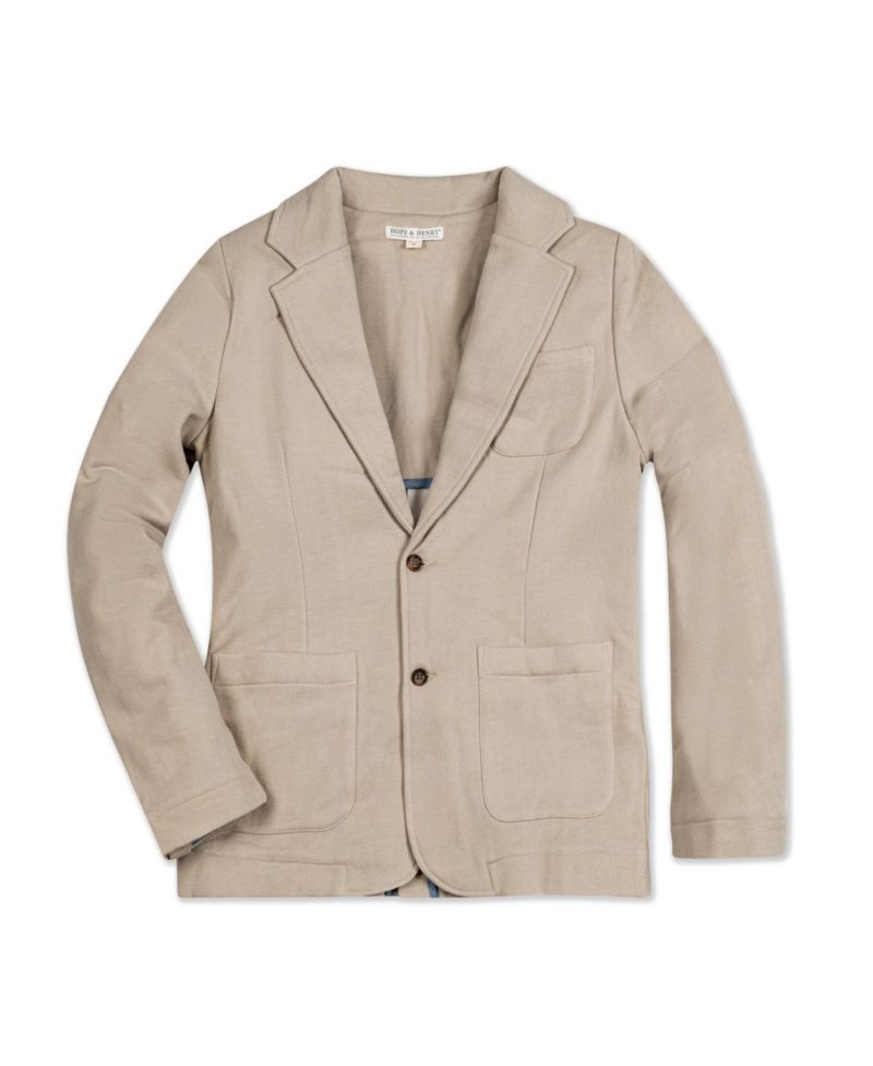 Men's Hope and Henry Fleece Blazer with Elbow Patches