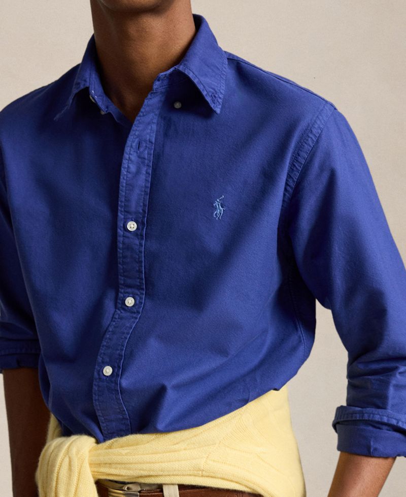 Men's Garment-Dyed Oxford Classic-Fit Shirt