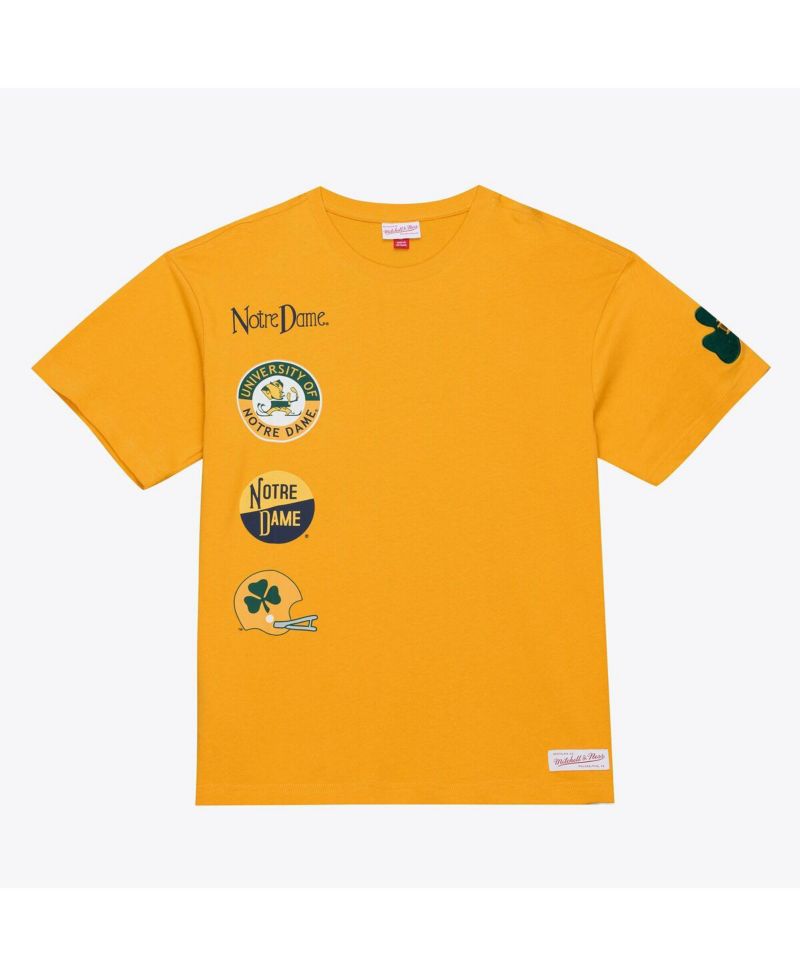 Men's Gold Notre Dame Fighting Irish Double Clutch Premium T-Shirt