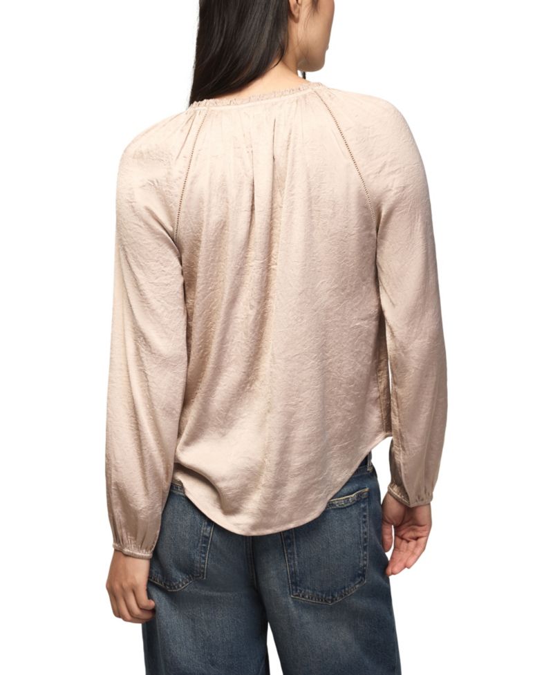 Women's Long-Sleeve Raglan Peasant Top