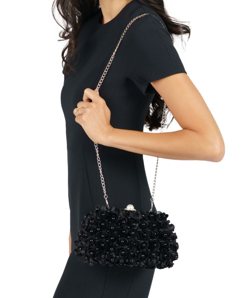 Paloma All Over Imitation Pearl Small Clutch Handbag