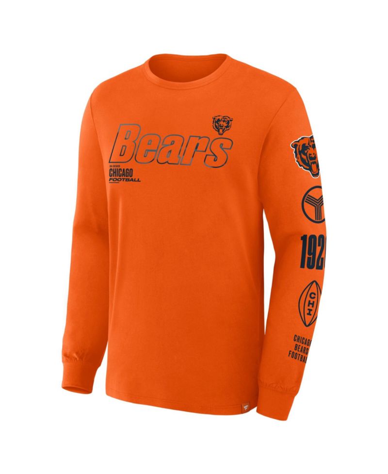 Men's Chicago Bears Checkdown Pass Classic-Fit Long-Sleeve T-Shirt