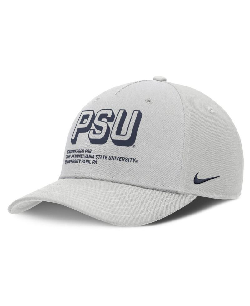 Men's Gray Penn State Nittany Lions 2025 Sideline Dust Pinched Rise Adjustable Hat