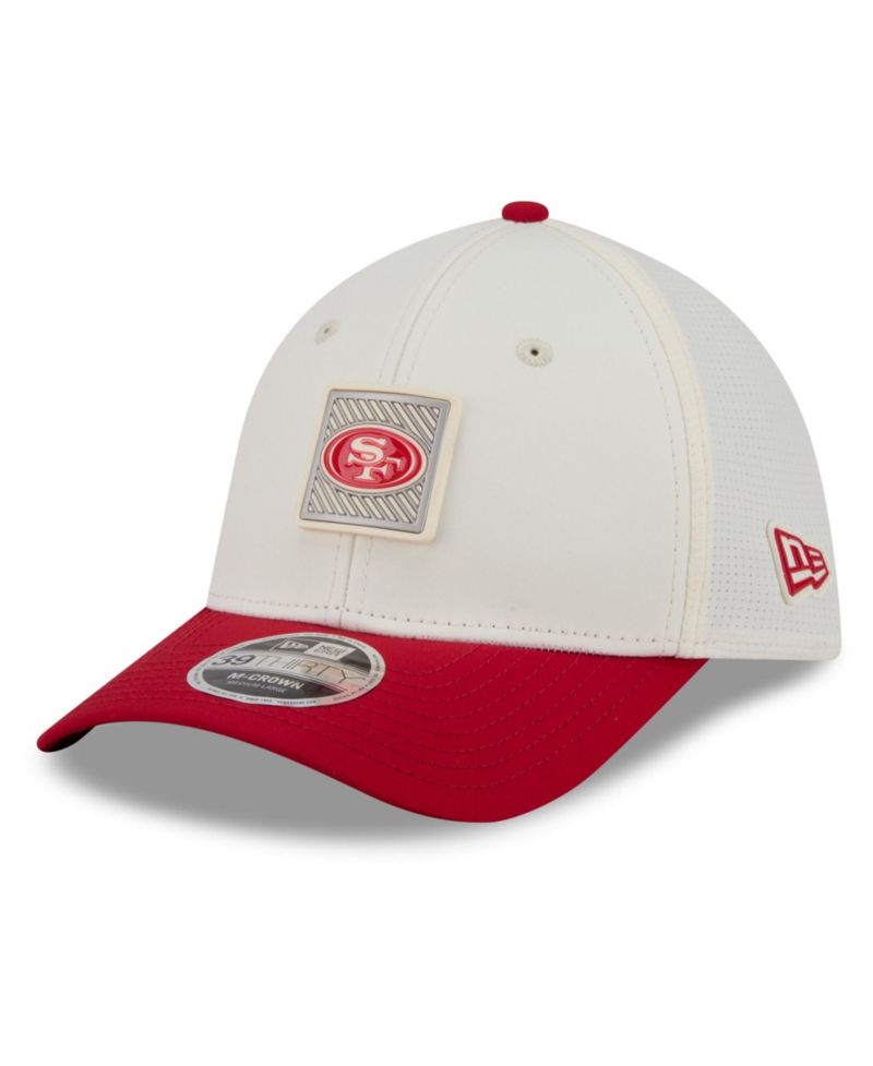 Men's Cream/Scarlet San Francisco 49ers 2026 NFL Training Camp 39THIRTY Flex Hat