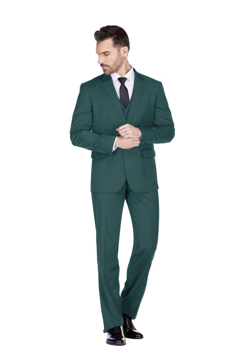 Men's 3-Piece Classic Fit Performance Stretch Suit
