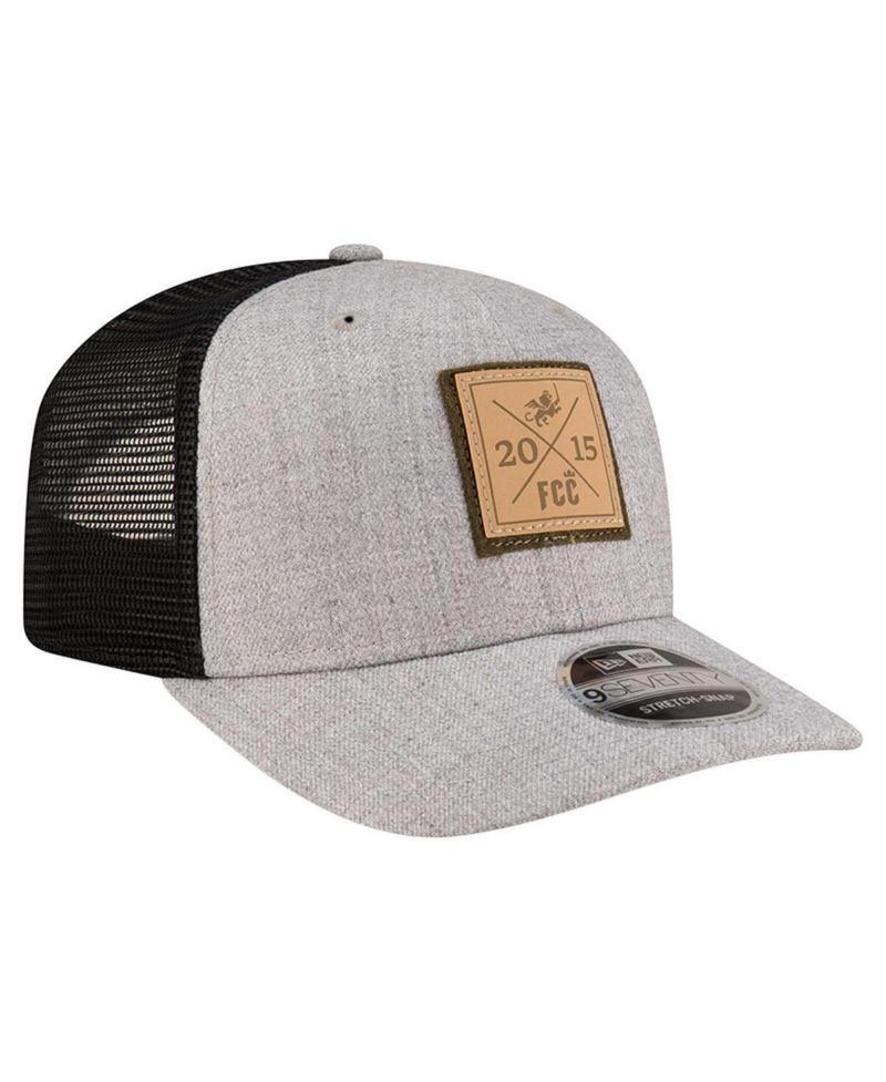 Men's Heather Gray FC Cincinnati 9SEVENTY COOLERA Stretch-Snap Adjustable Hat