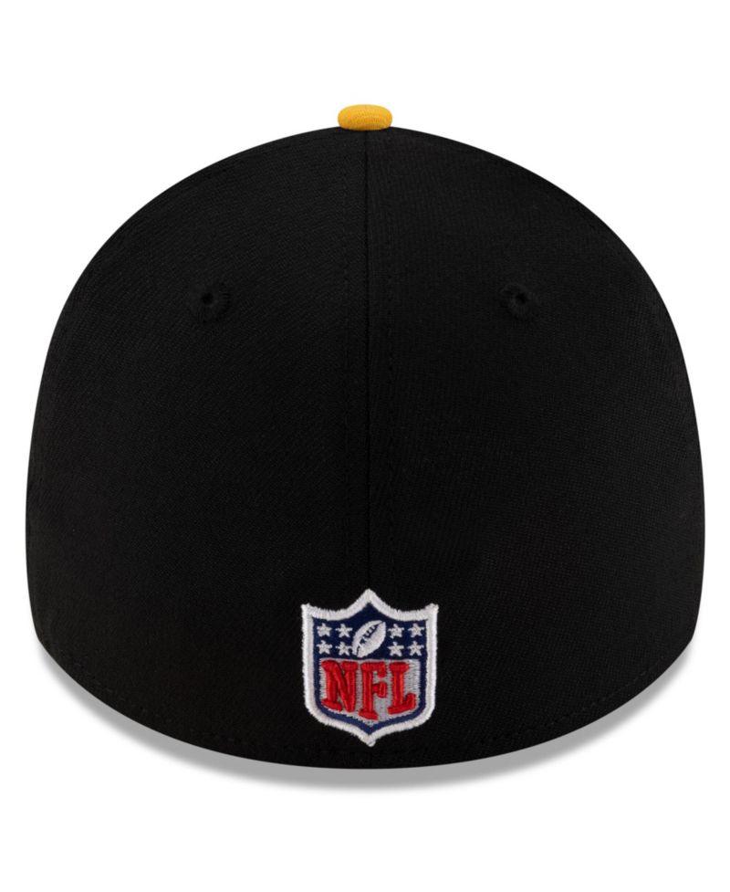 Men's Black/Yellow Pittsburgh Steelers 2025 NFL Draft 39THIRTY Flex Hat