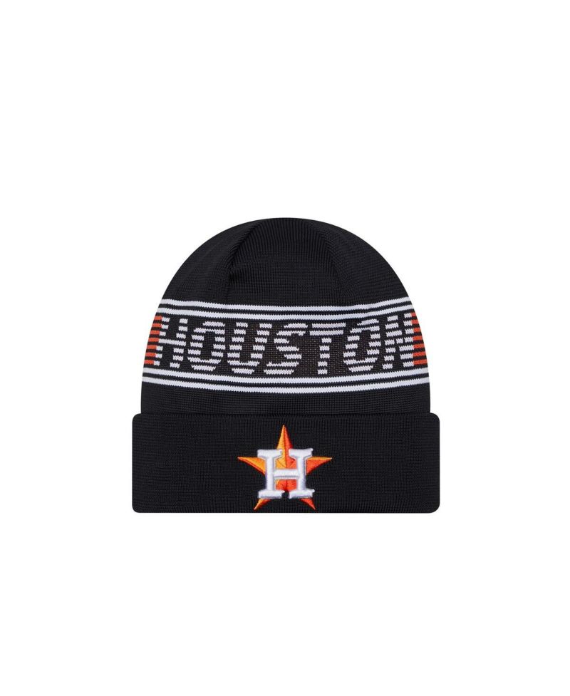 Men's Navy Houston Astros Authentic Collection Cuffed Knit Hat