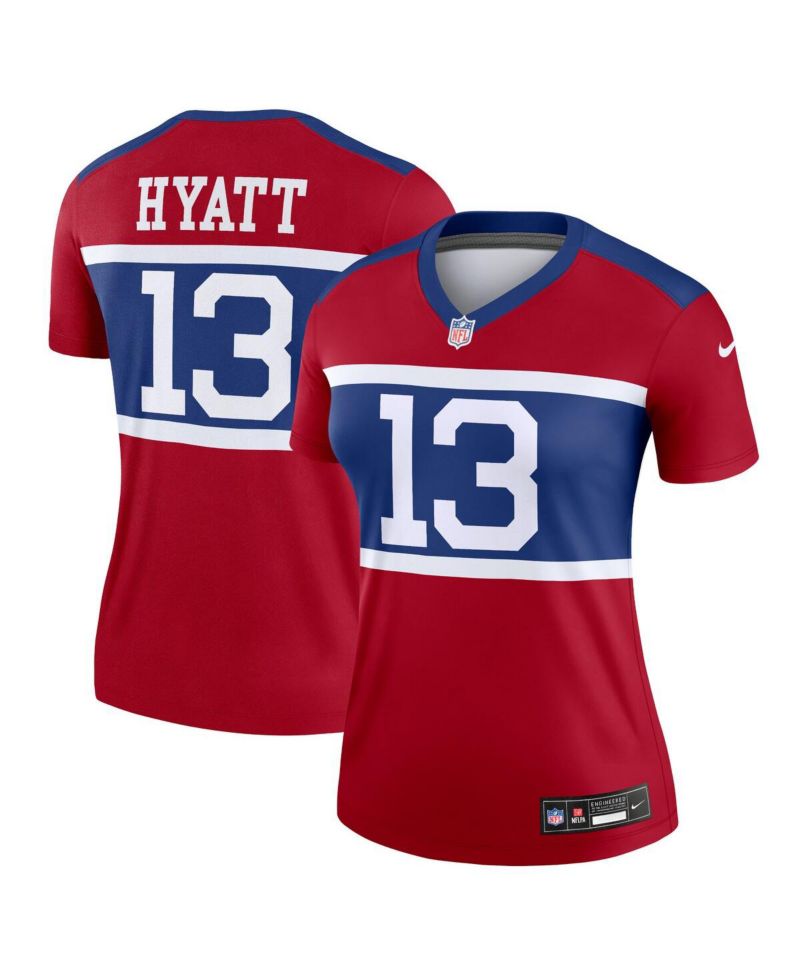 Women's Jalin Hyatt Red New York Giants Alternate Legend Player Performance Top