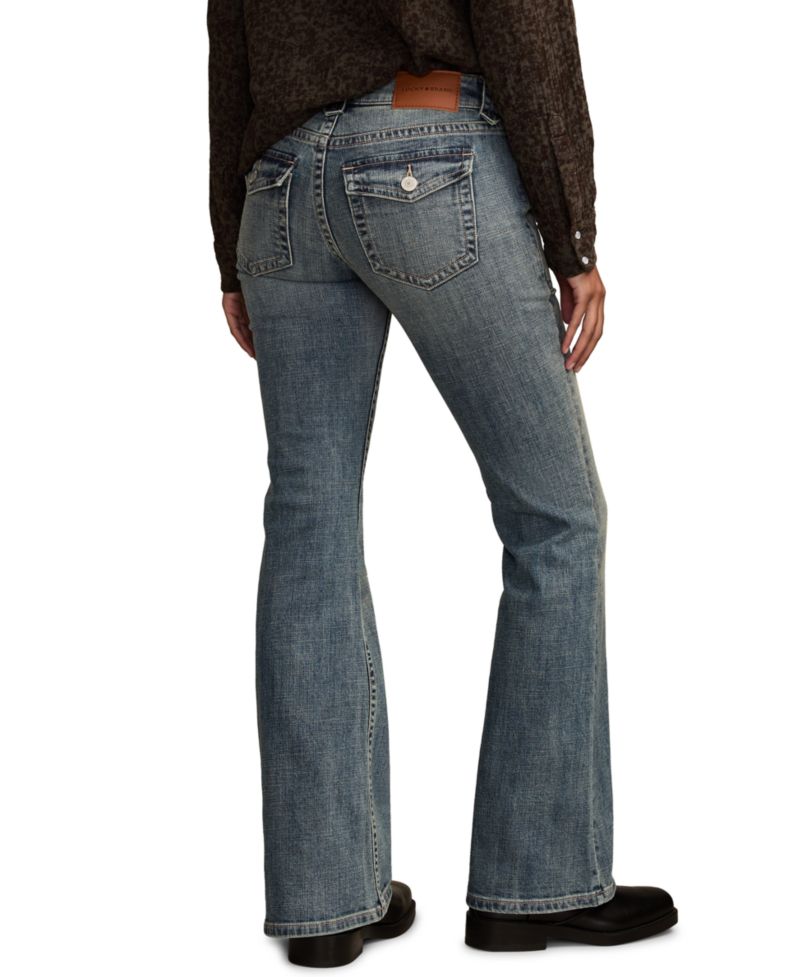 Women's Low Rise Flare Jeans