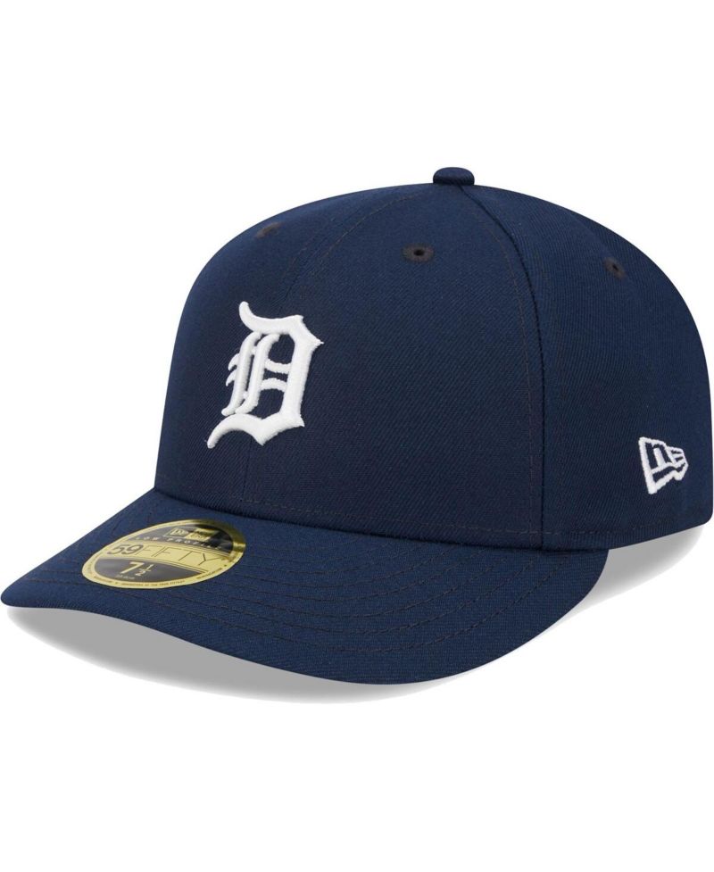 Men's Navy Detroit Tigers Oceanside Low Profile 59FIFTY Fitted Hat