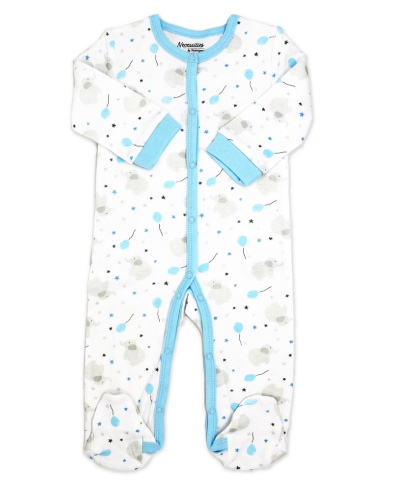 Baby Boy Elephants and Balloons 5 Piece Layette Set