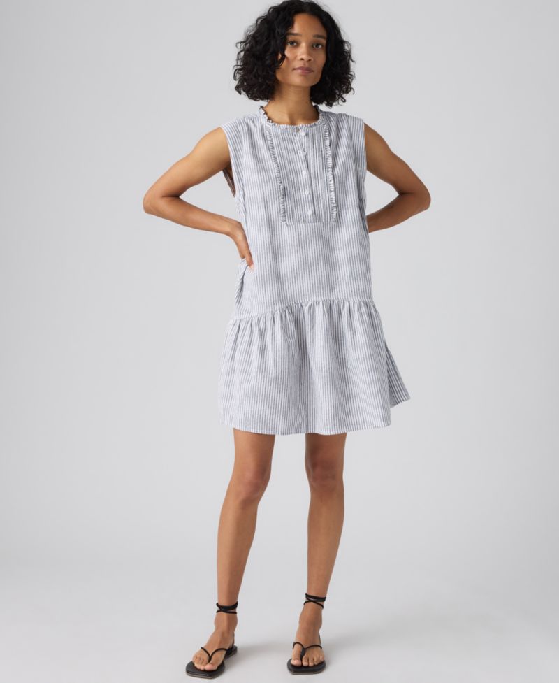 Premium Women's Linen-Blend Solara Sleeveless Dress