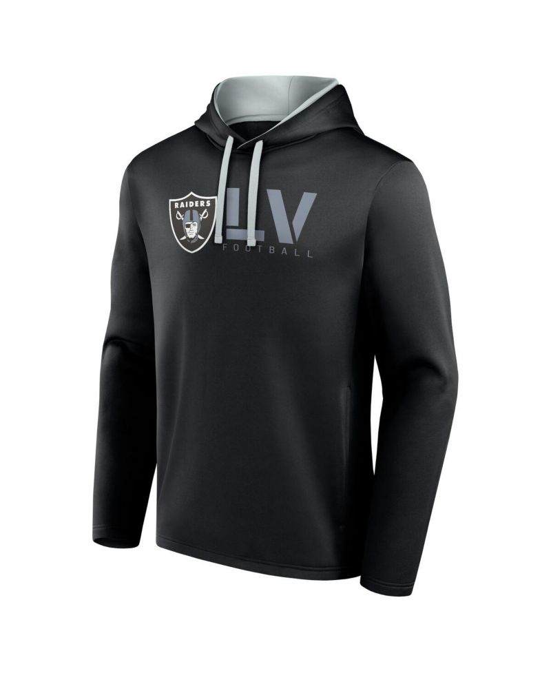 Men's Black Las Vegas Raiders Head Start Pullover Hoodie