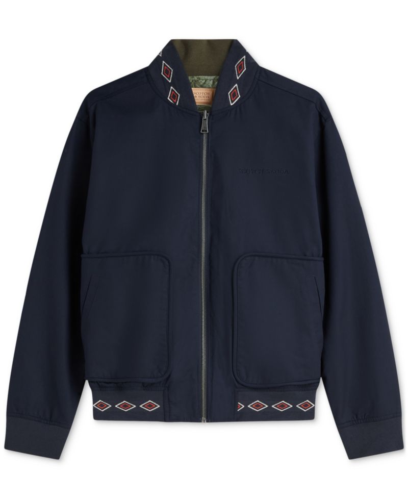 Men's Regular Fit Reversible Printed Cotton Jacket
