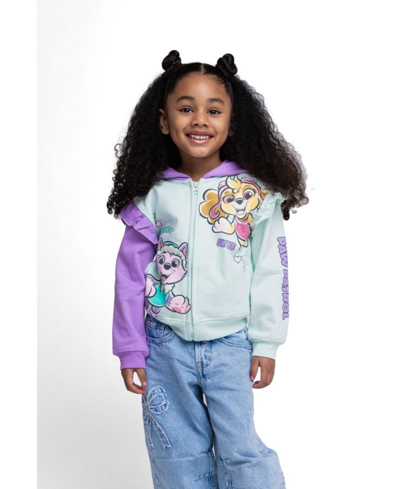 Girl's (5-12) Fleece Zip-Up Hoodie