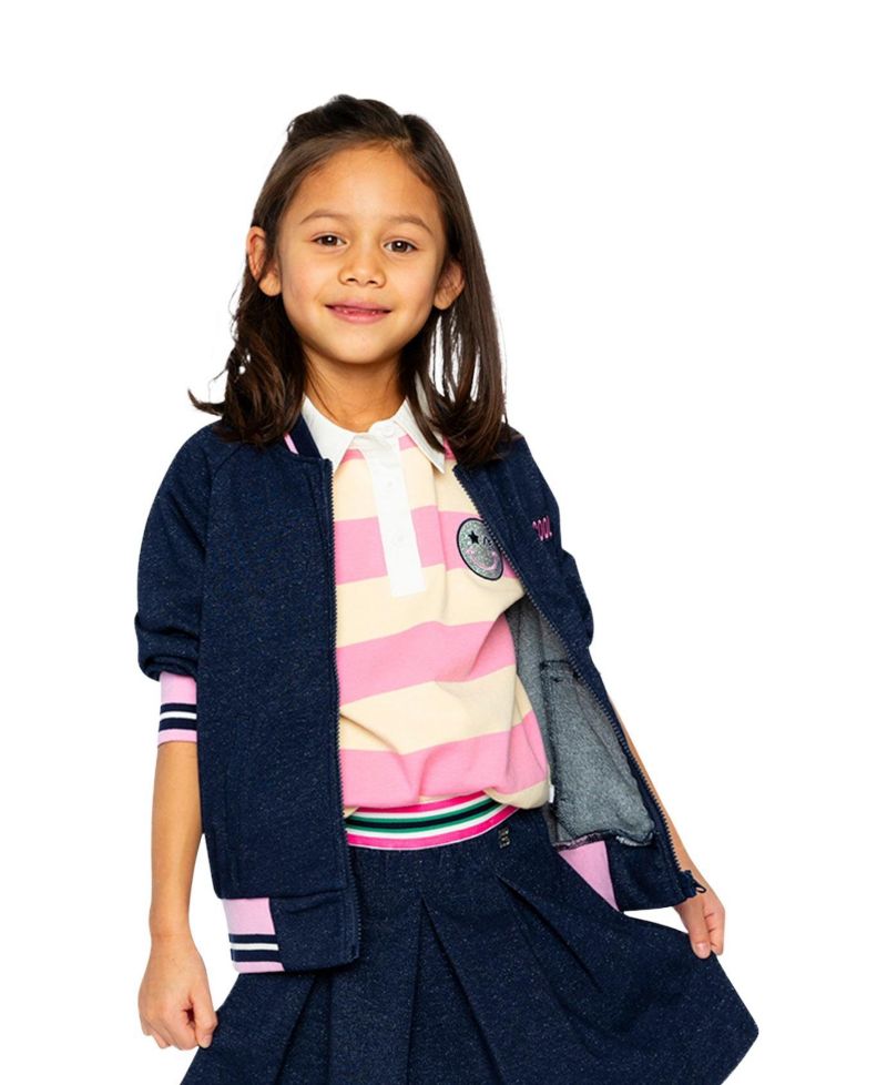 Little and Big Girl (6Y - 14Y) French Terry Jacket