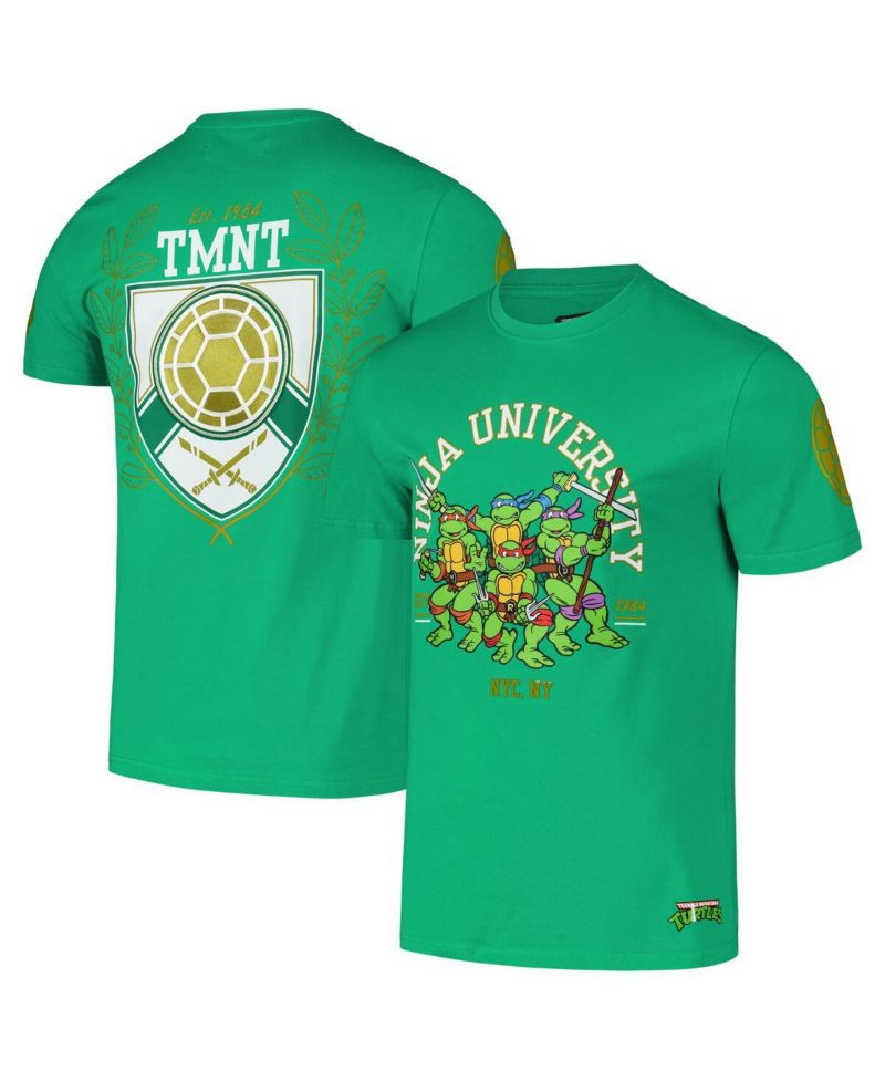 Men's Kelly Green Teenage Mutant Ninja Turtles Ninja University T-Shirt