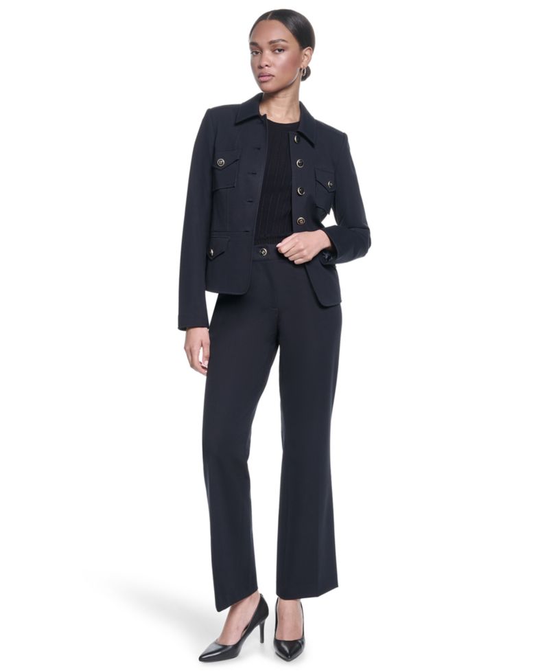 Women's Cropped Collared Neck Jacket