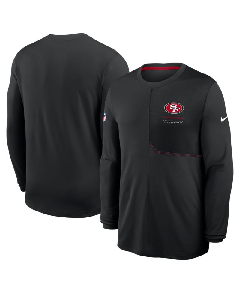 Men's Black San Francisco 49ers Sideline Coaches UV Dri-FIT Long Sleeve T-Shirt