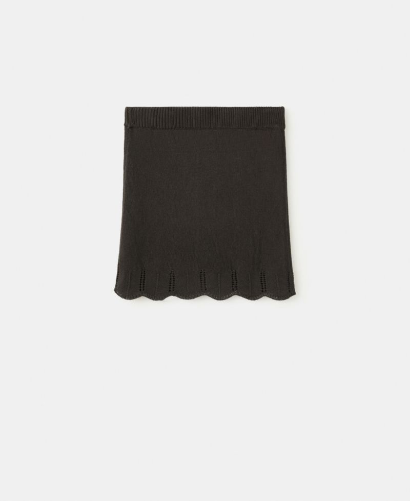 Women's Scalloped Hem Crocheted Skirt