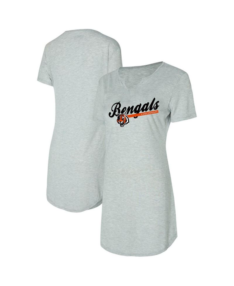 Women's Gray Cincinnati Bengals Petition Knit Nightshirt