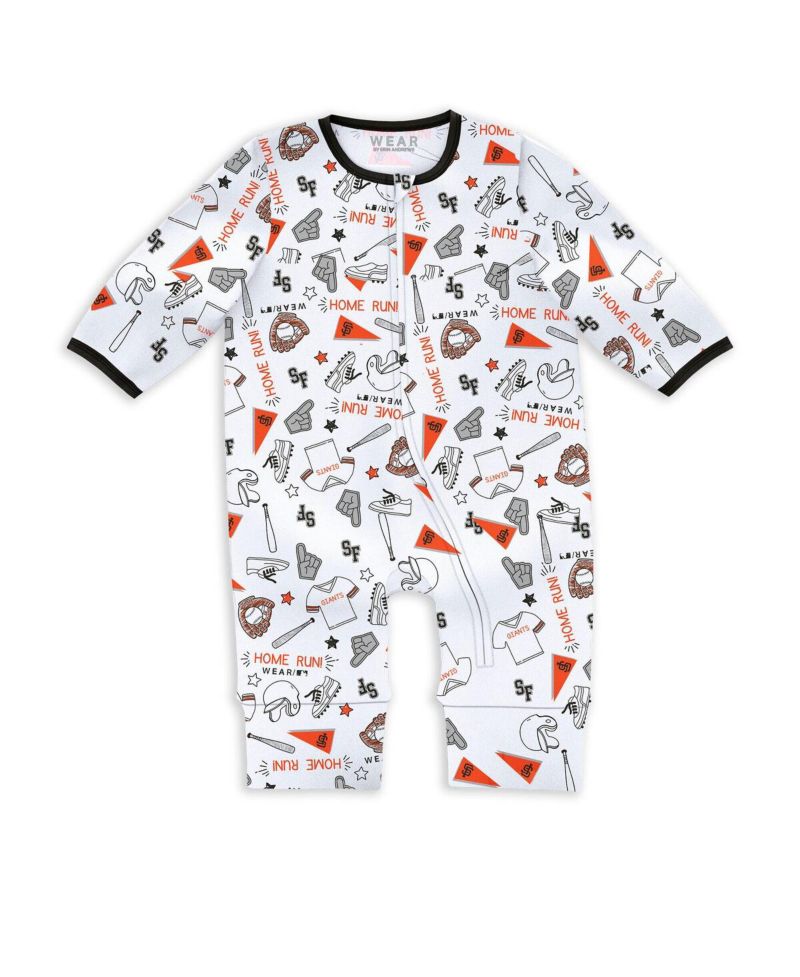 Baby Boys and Girls San Francisco Giants Sleep Play with Bib Set
