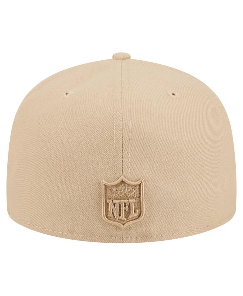 Men's Light Beige Detroit Lions Color Pack A-Frame 59FIFTY Fitted Hat