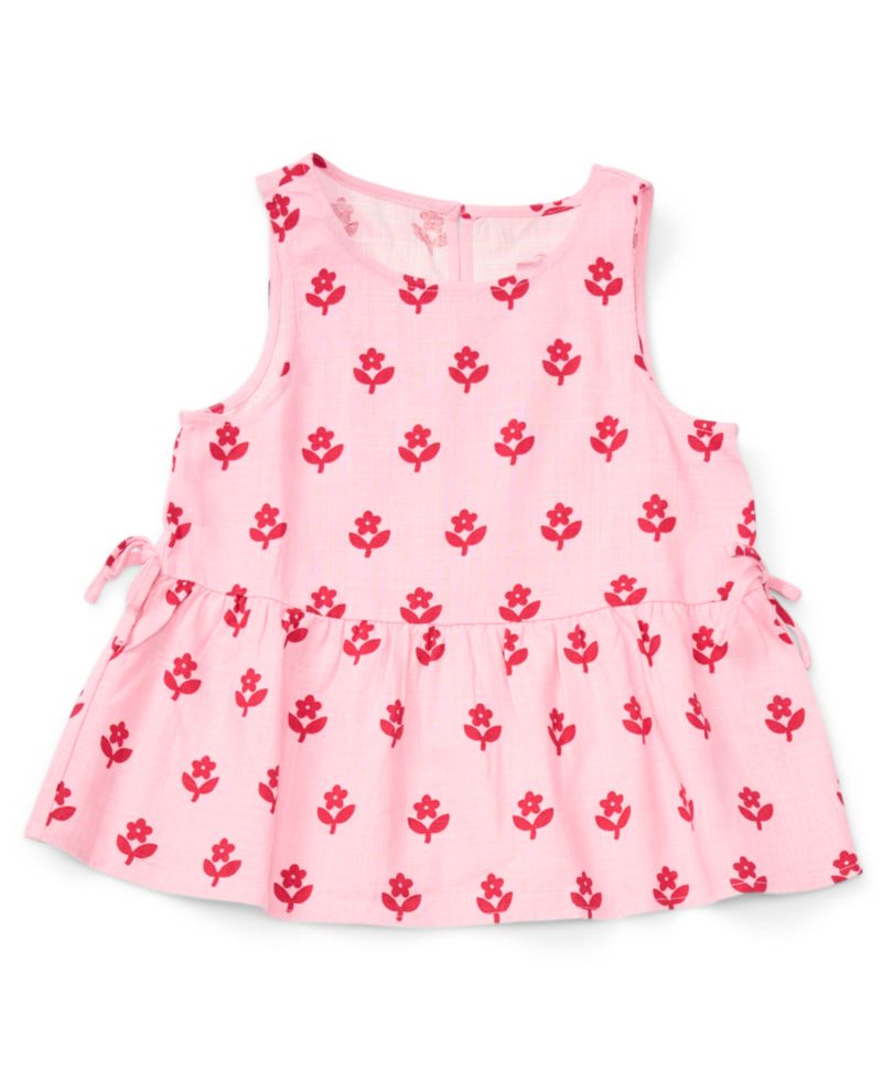 Girls' 7-16 Sleeveless Peplum Top
