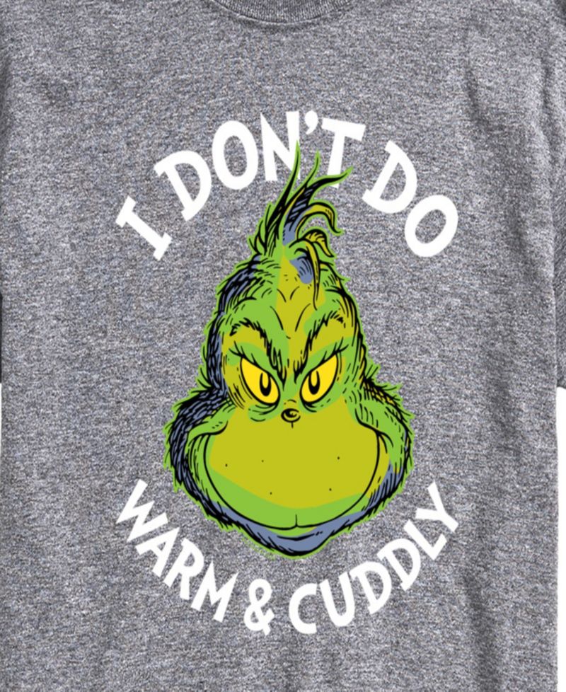 Men's The Grinch I Don't Do Warm And Cuddly Graphic T-Shirt