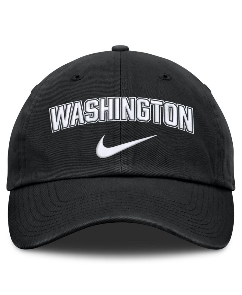 Men's Black Washington Nationals Primetime Club Adjustable Hat